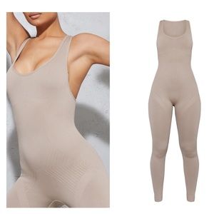 Pretty Little Thing Stone Sport Jumpsuit